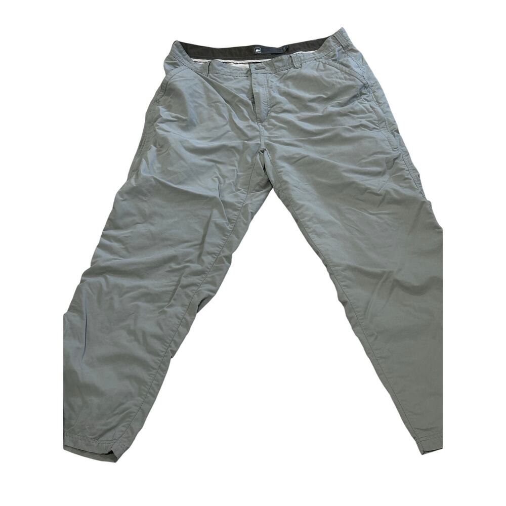 REI Co-op Men 40x32 Sahara Nylon Tech Hiking Pants Gray UPF 50+ Trail Cargo